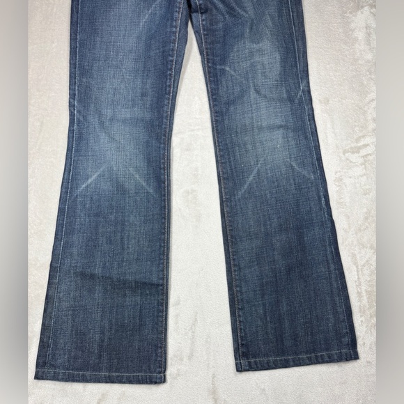 7 For All Mankind Bootcut Vintage Y2K Style 100% Cotton Denim Blue Jeans 29 - Picture 6 of 16